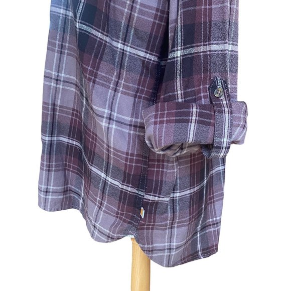 Carhartt Fairview Plaid Roll Tab Convertible Sleeve Western Fall Shirt-XL - Picture 7 of 15